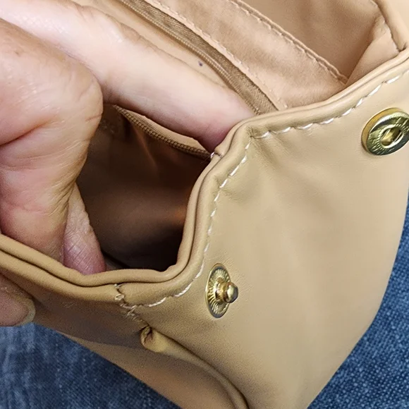 H by Halston Tan Handbag Satchel - Picture 6 of 11